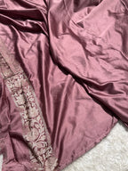 Mashru Silk Banarasi Zari Border Anchal Boota Design Saree