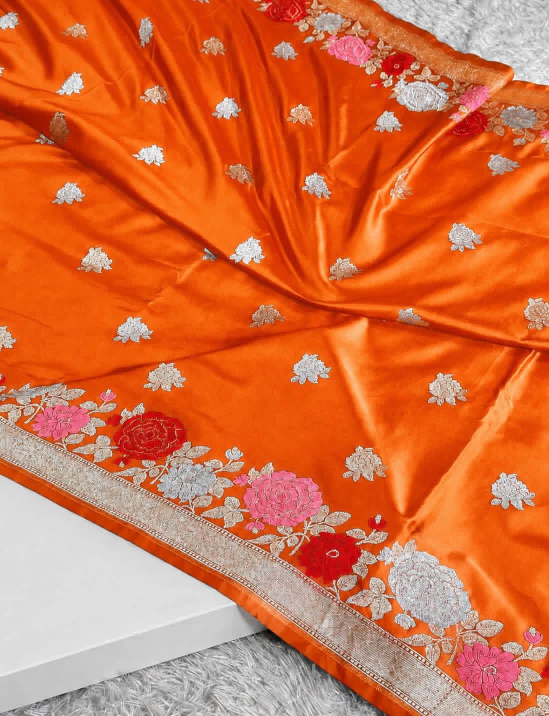 Mashru Silk Designer Mina Border Saree