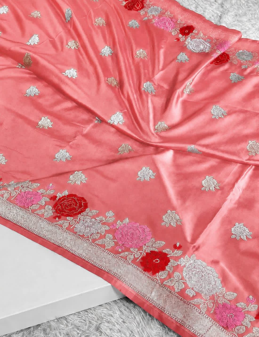 Mashru Silk Designer Mina Border Saree