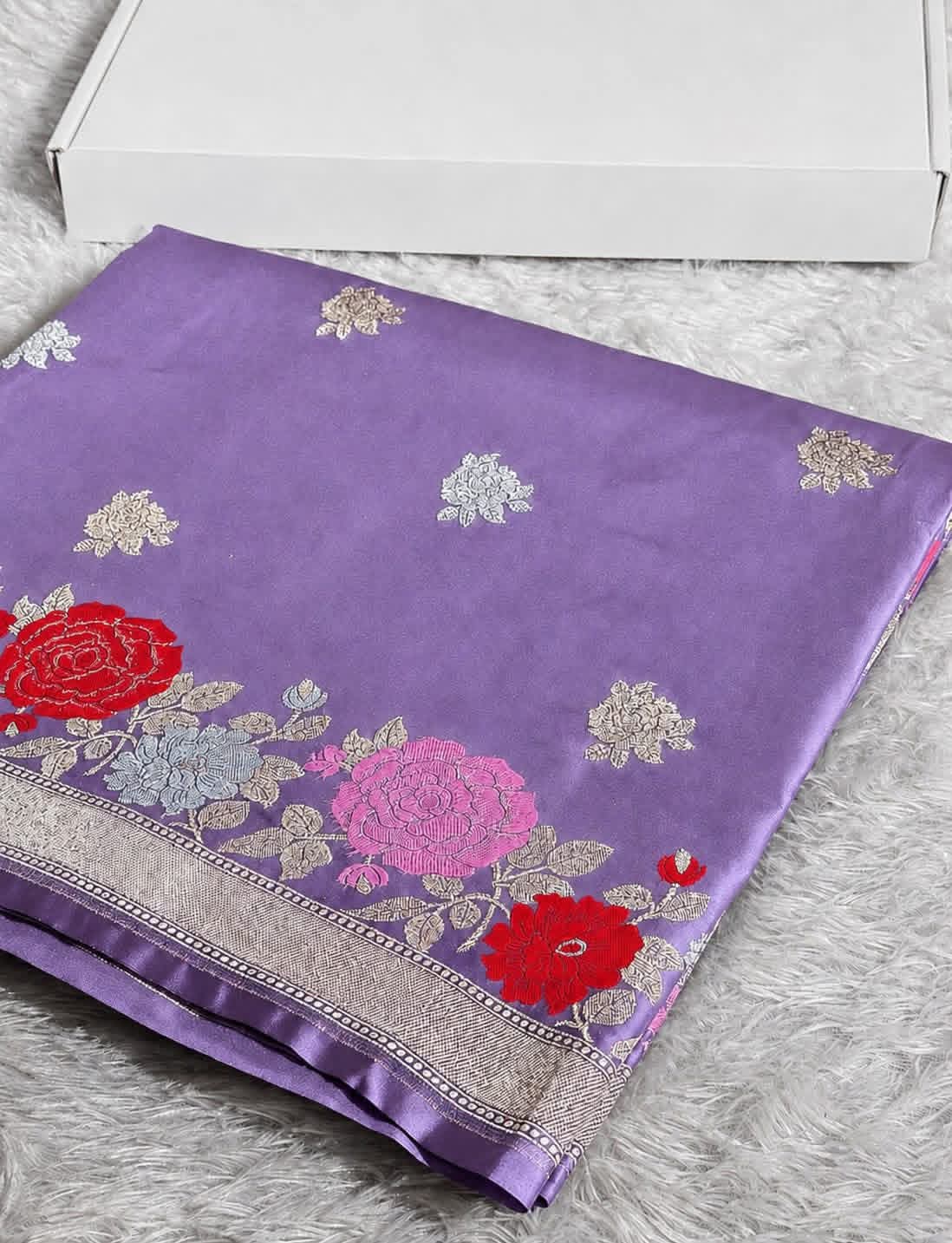 Mashru Silk Designer Mina Border Saree