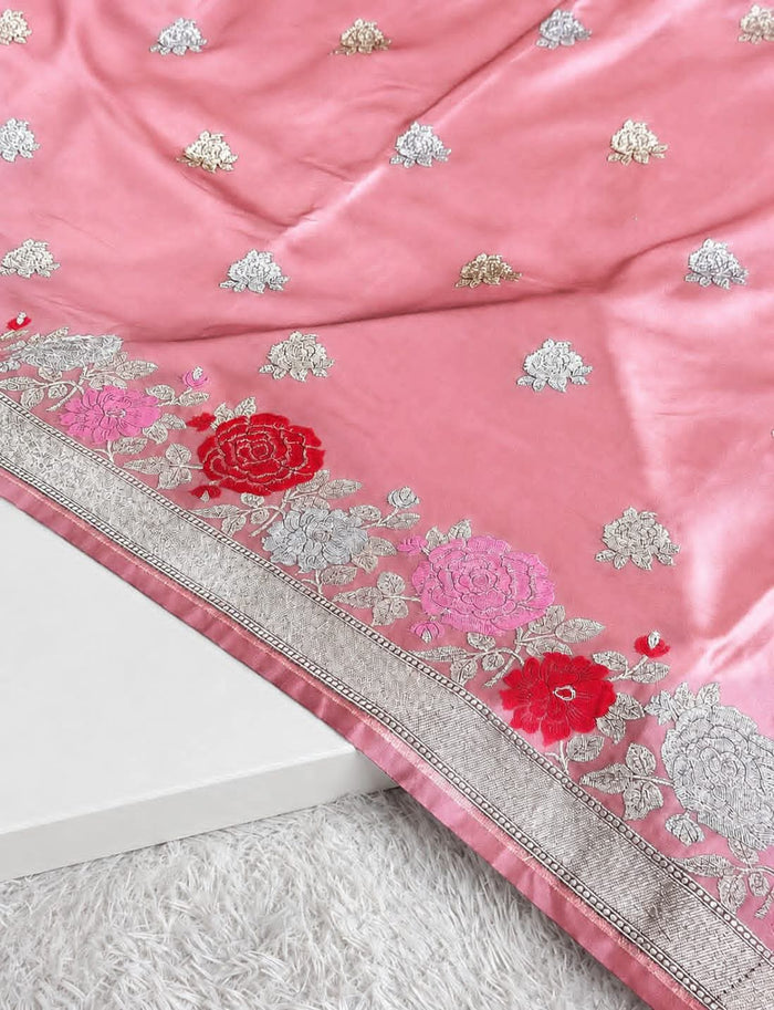 Mashru Silk Designer Mina Border Saree