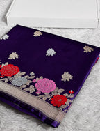 Mashru Silk Designer Mina Border Saree