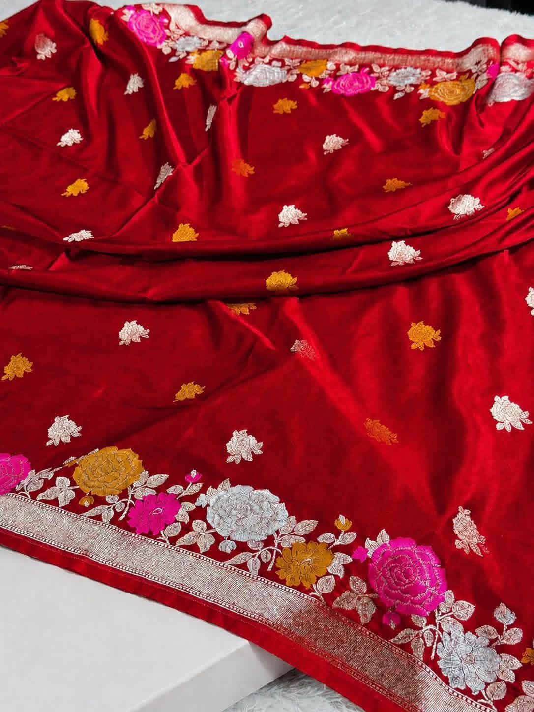 Mashru Silk Designer Mina Border Saree