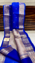 Pure Kora Silk Handwoven Kadwa Saree