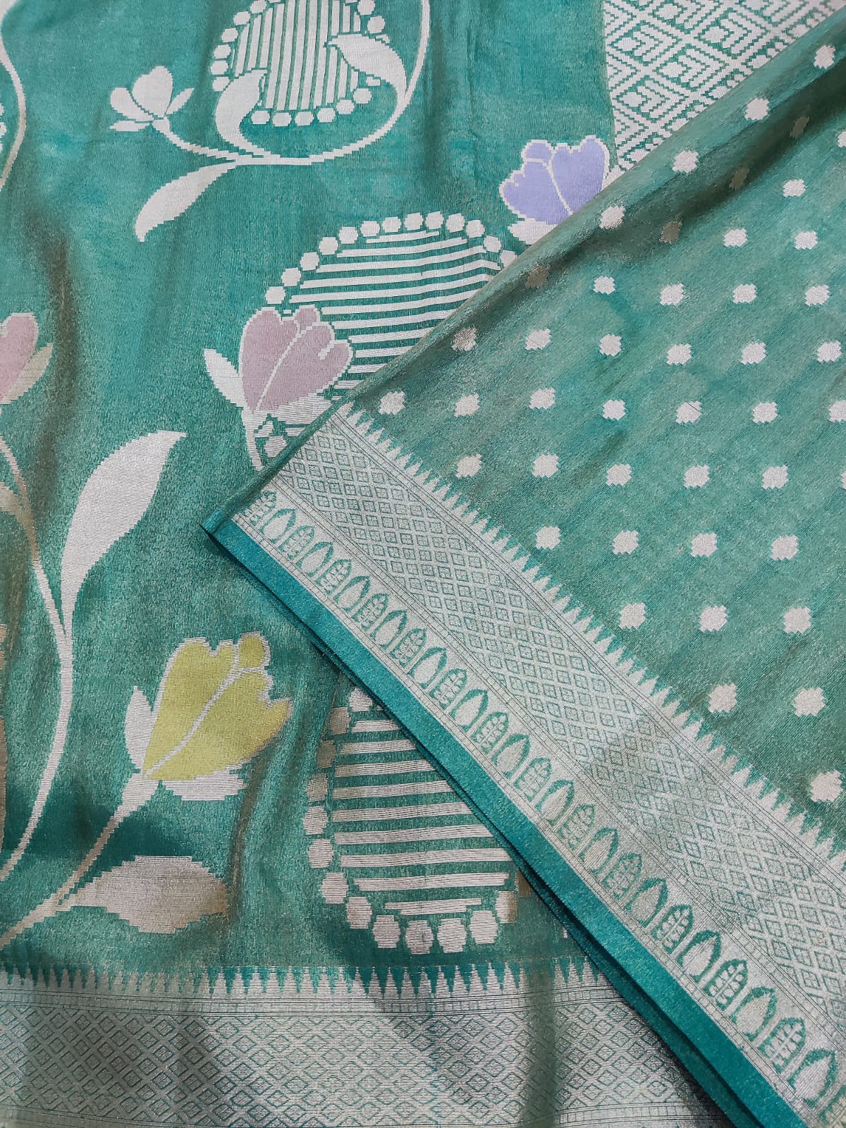 Tissue Katan Silk Super Soft Saree
