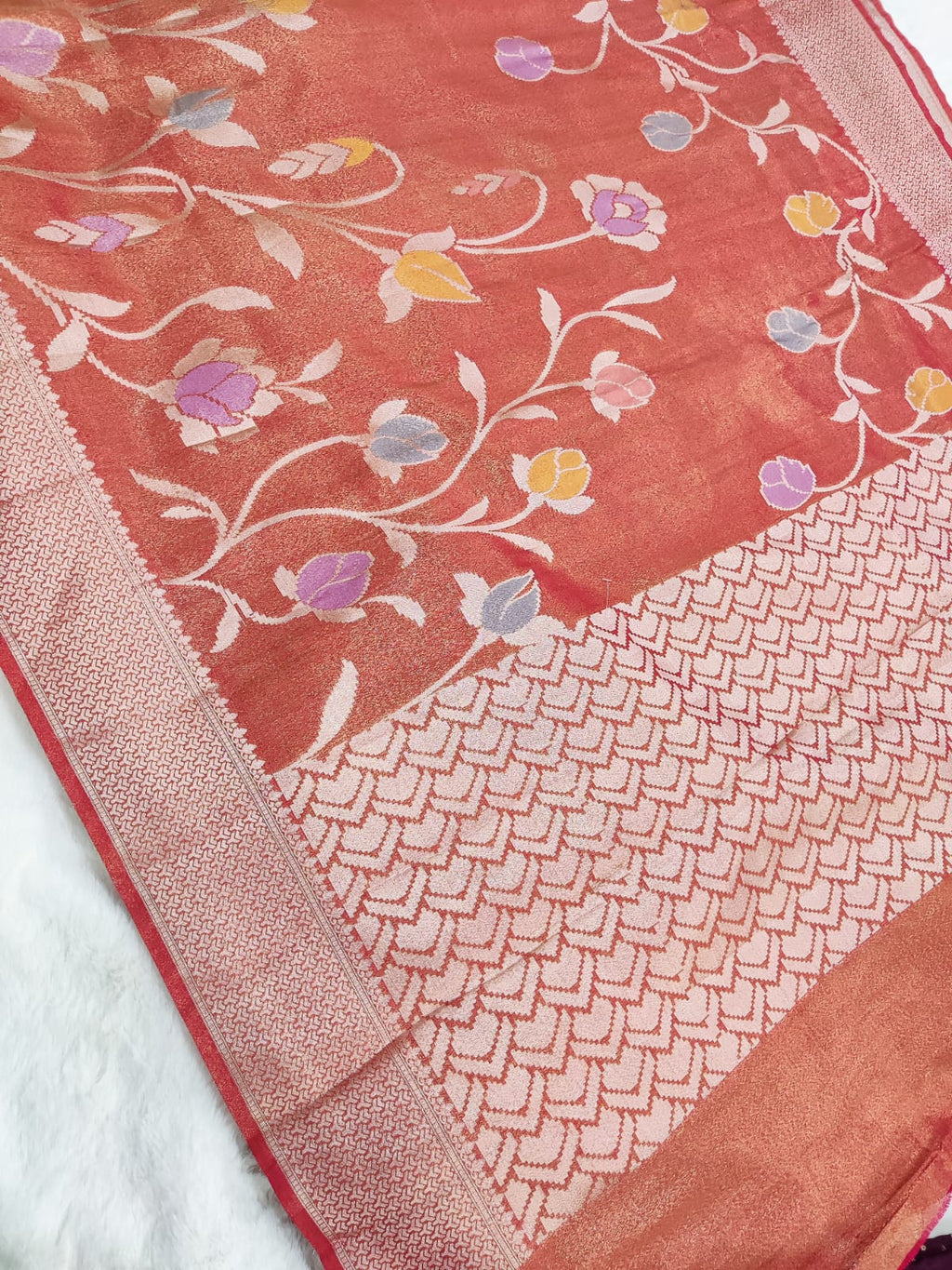 Tissue Katan Silk Super Soft Saree