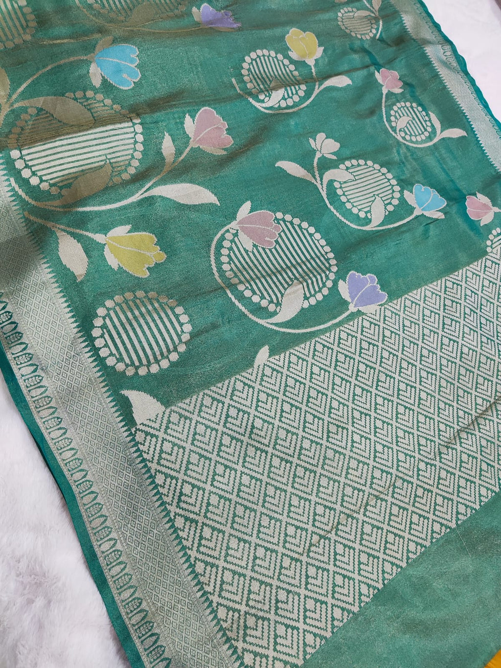 Tissue Katan Silk Super Soft Saree