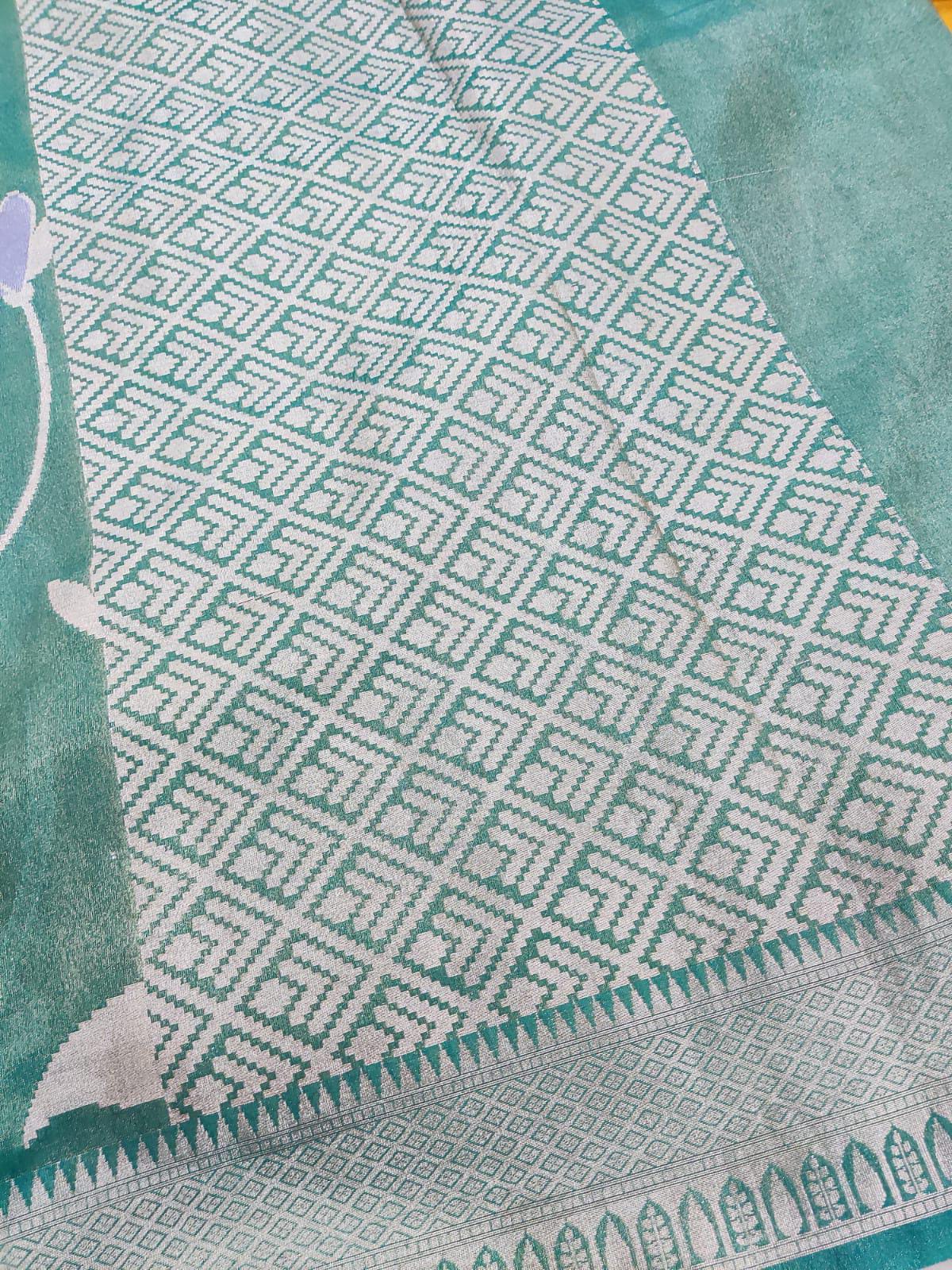 Tissue Katan Silk Super Soft Saree