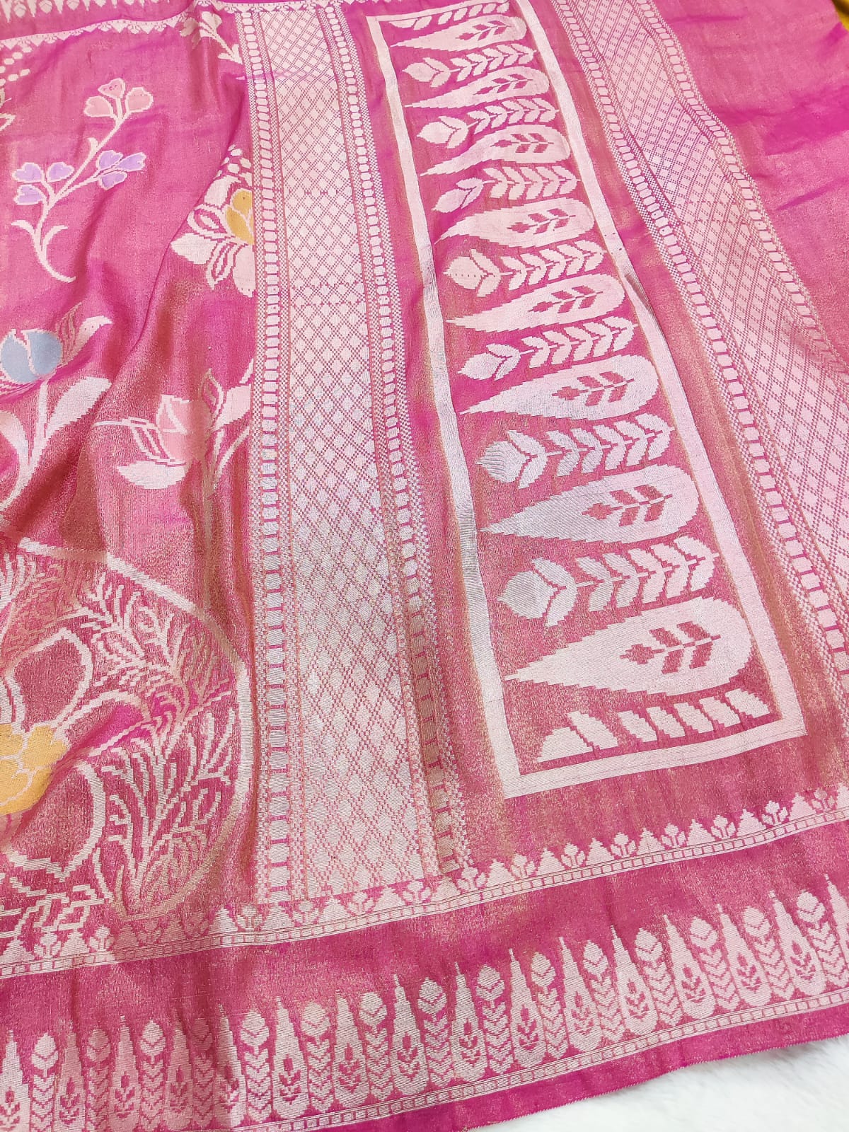 Tissue Katan Silk Super Soft Saree